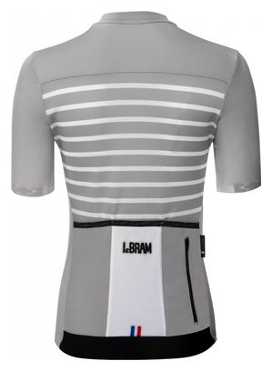 Maillot Manches Courtes Femme LeBram Ventoux Gris Coupe Ajustée