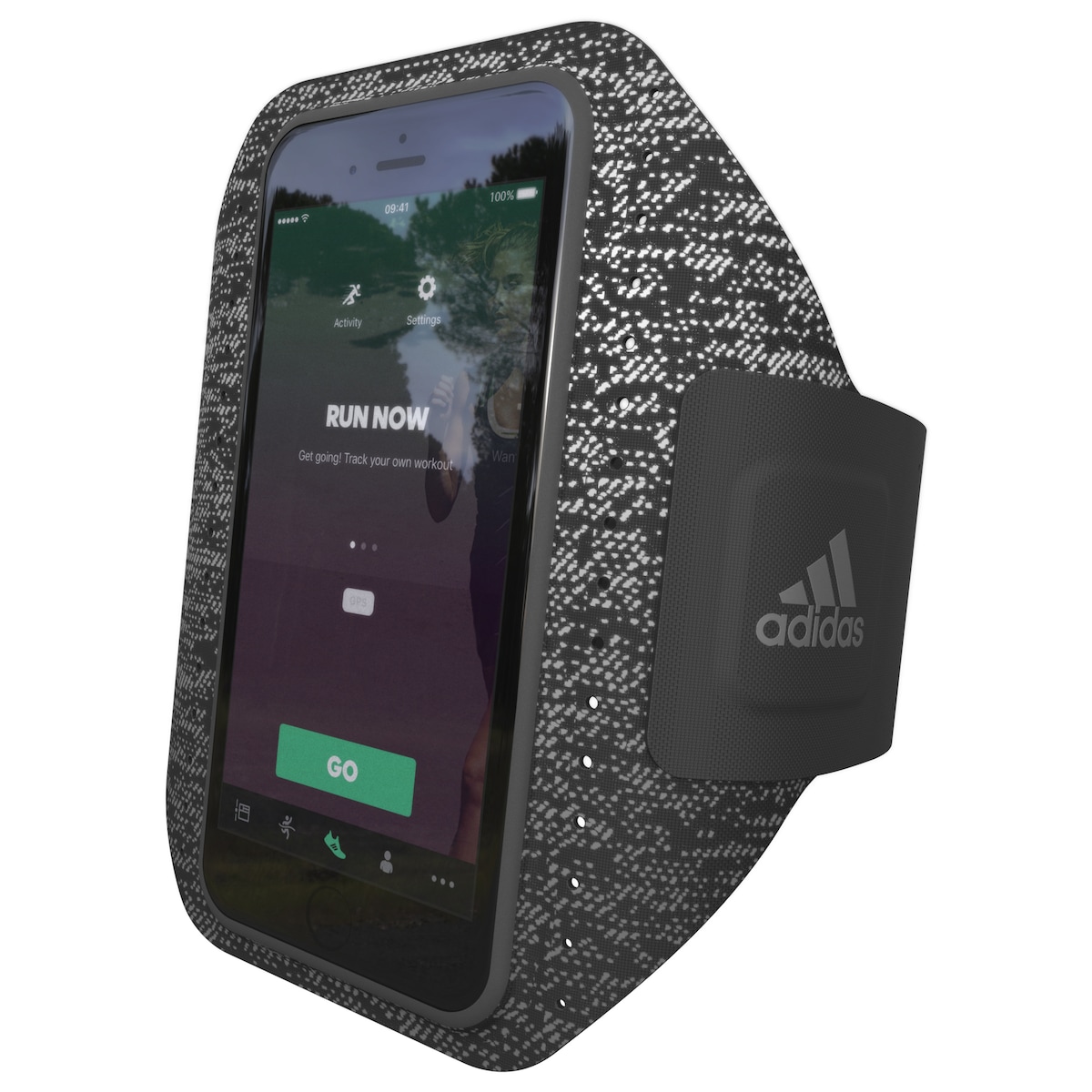 Adidas universalt sportsarmbånd SS18 (sort)