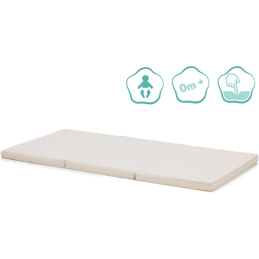 fillikid Reisebettmatratze beigePunkte 60 x 120 cm