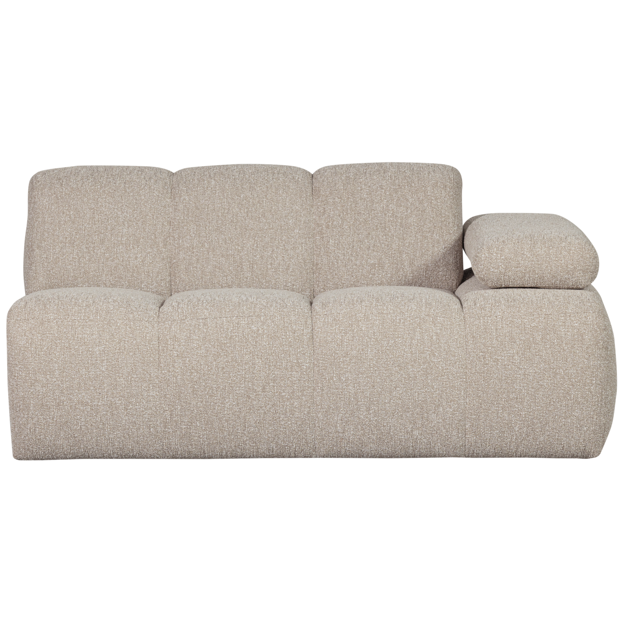 1,5-zits Bank Mojo Mojo 1,5-zits met Arm Rechts - Bouclé - Beige Melange