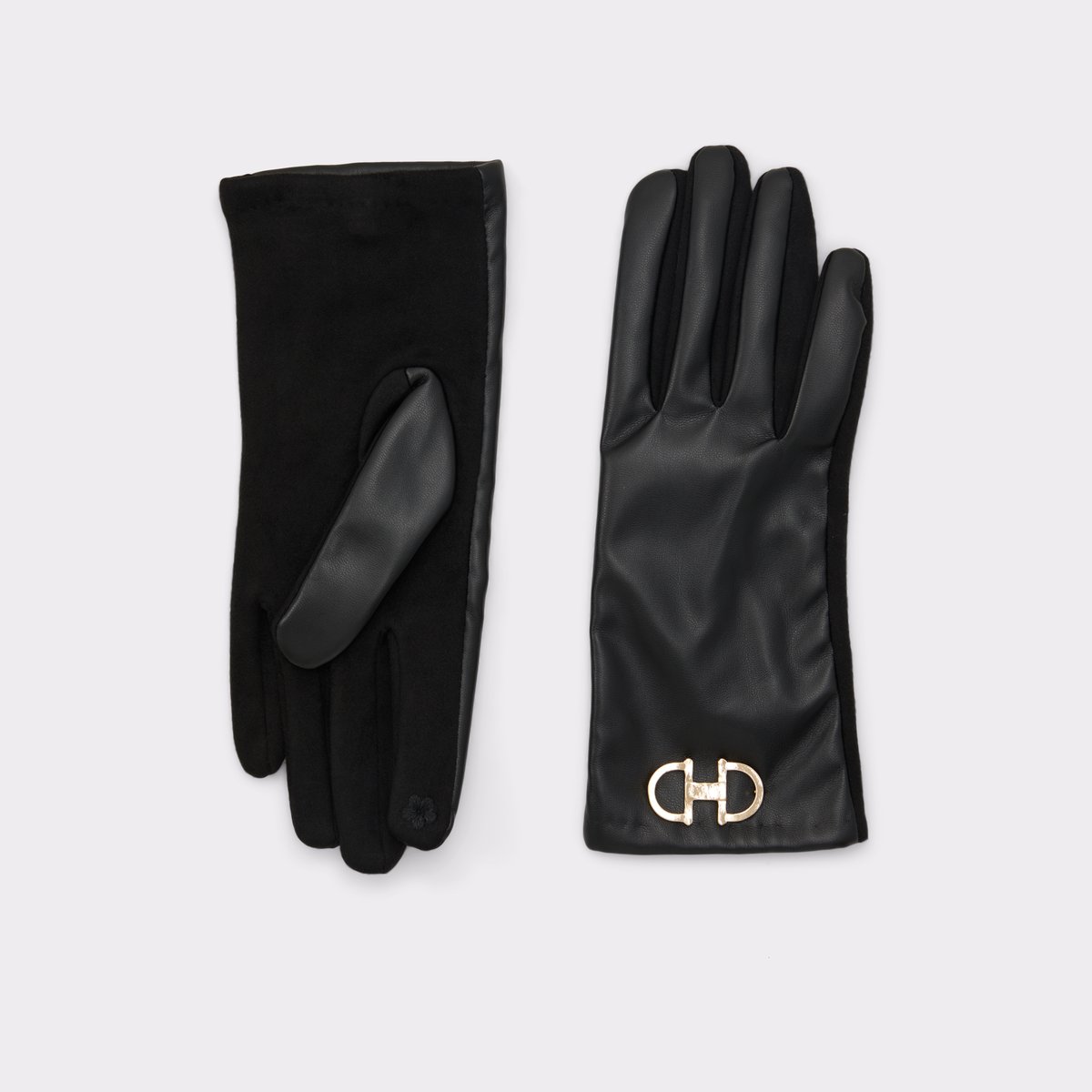 Adrusien Black-Gold Multi Women Gloves