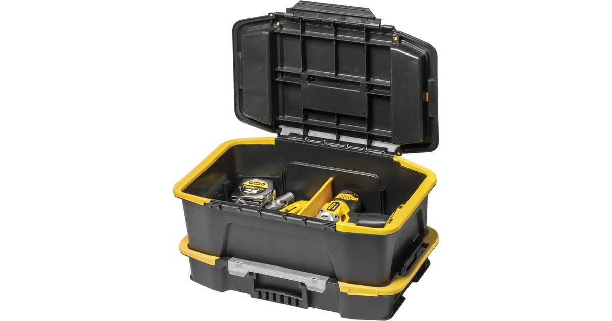StanleyGereedschapskoffer Click & Connect met organizer gereedschapskist  (Zwart/geel)