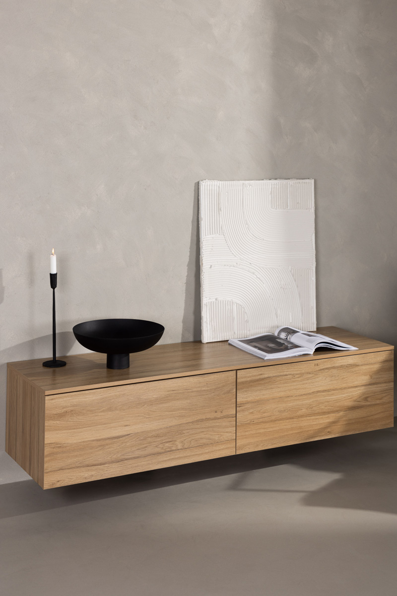 Houten dressoir Leona Beige