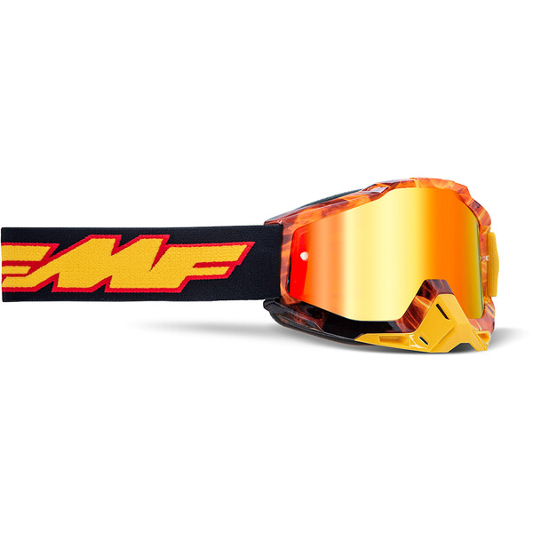 FMF Vision - Masque Powerbomb Spark - ecran miroir Noir / Jaune / Rouge
