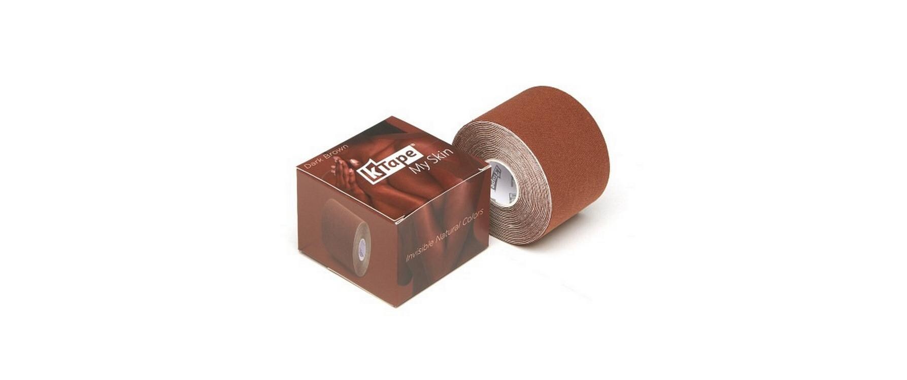 My Skin dark brown 5 cm x 5 mAtmungsaktives Kinesiology Tape für Muskeln und Gelenke
