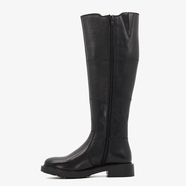 Harper hoge leren dames boots zwart