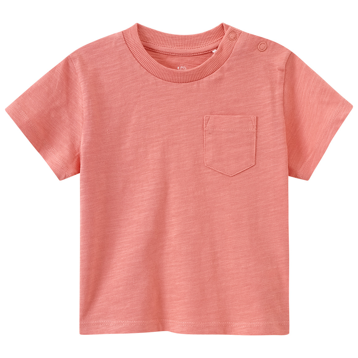 Topomini Baby T-Shirt mit Brusttasche hellrot