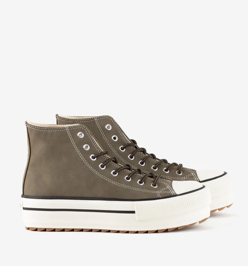 TRIBU DOBLE FAUX LEATHER SIERRAKAKI