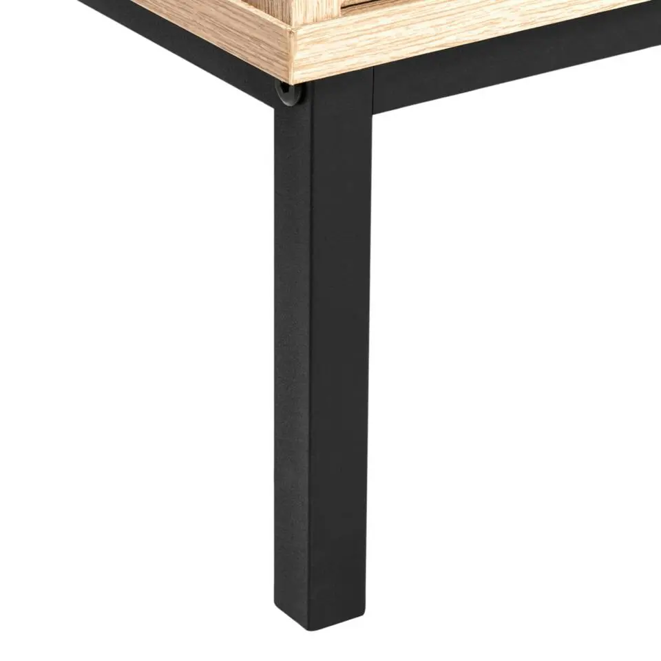 ROSELL - Staande badkamerkast - Lichthout - 40 x 92 cm - Vezelplaat