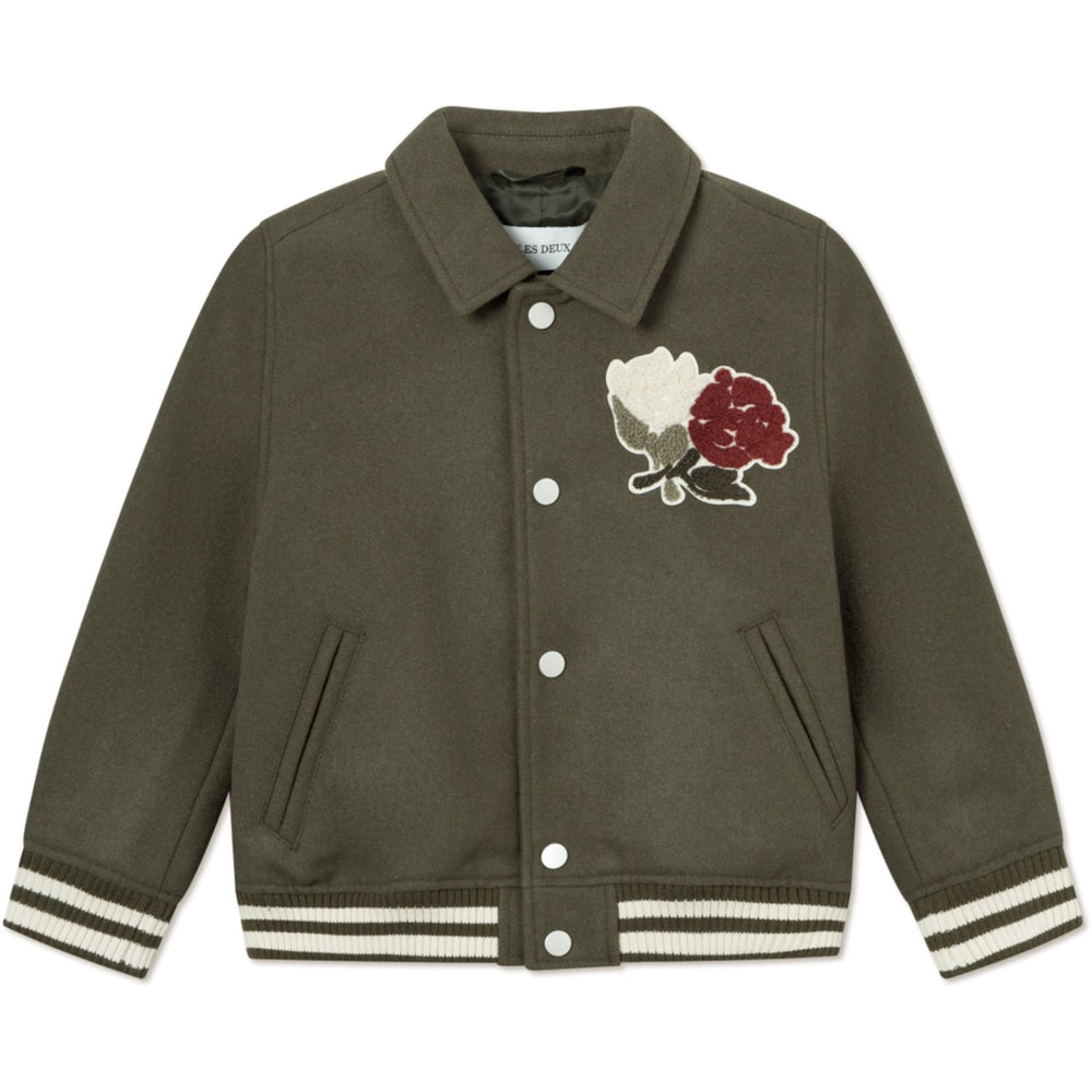 Køb Les Deux Kids Olive Night Felipe Varsity Wool Jacket Kids