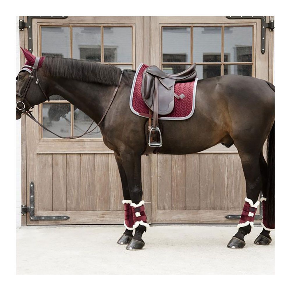 Kentucky VELVET CONTRAST - Tapis dressage bordeaux