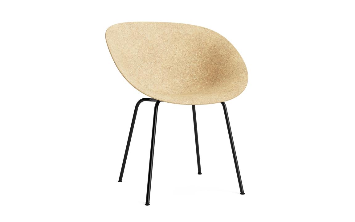 Eetkamerstoel Mat Hemp black steel