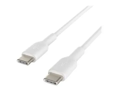 Belkin BoostCharge - USB-kabel - 24 pin USB-C (han) til 24 pin USB-C (han) - 2 m - hvid