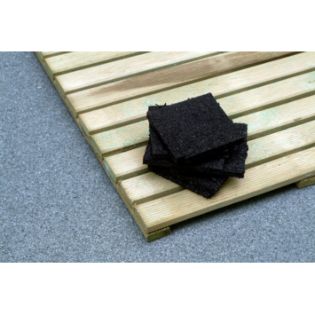 Aquaplan Tegeldrager Rubber Zwart 10x10 cm - 10 stuks