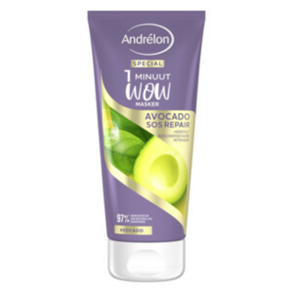 6x Andrelon 1 Minuut Wow Masker Avocado SOS Repair180 ml