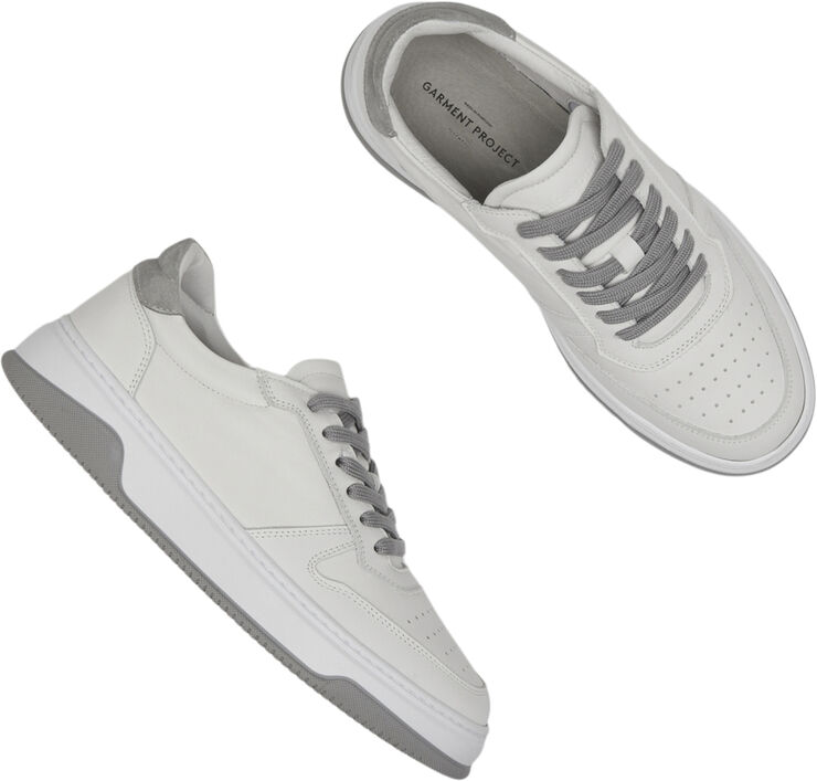 Garment Project Ace - White / Light Grey Leather White