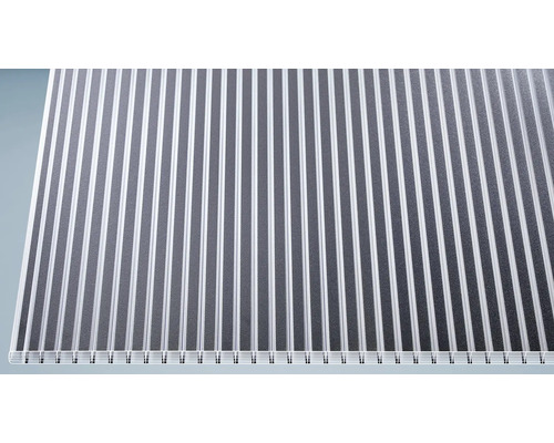 Gutta polycarbonaat holle kamerplaat/wandplaat 20-16 ZEBRAPLATE antraciet 2000 mm x 980 mm x 16 mm
