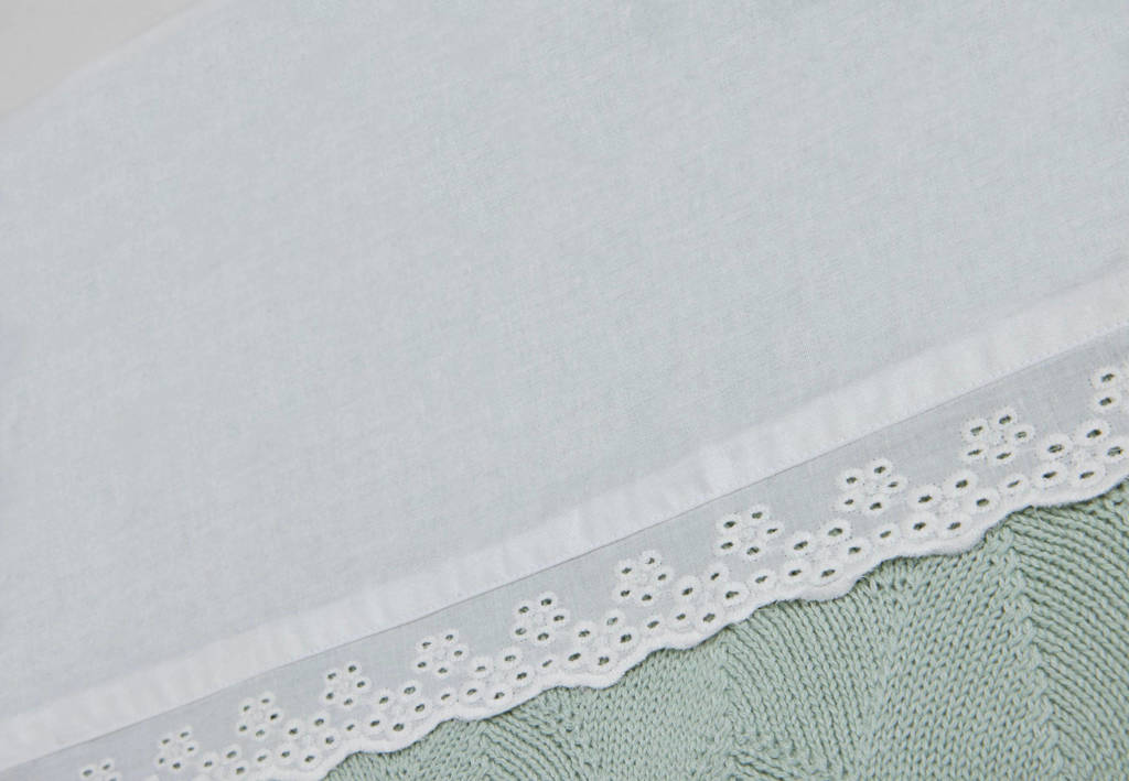 baby wieglaken 75x100 cm Lace Ivory