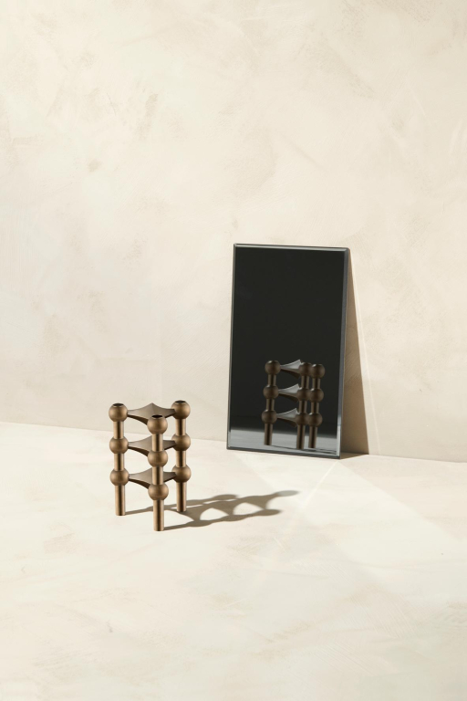 Stoff Nagel Stoff Nagel kandelaar set van 3 chroom