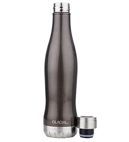 Glacial Thermoflasche - 400 ml - Black Metallic