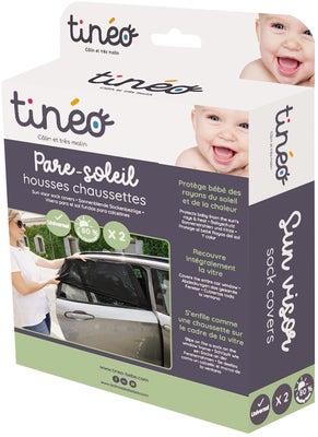 Tinéo Dra-på-solskjerm Bil 2-Pakk