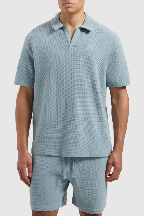 Pure Path blauwe heren polo