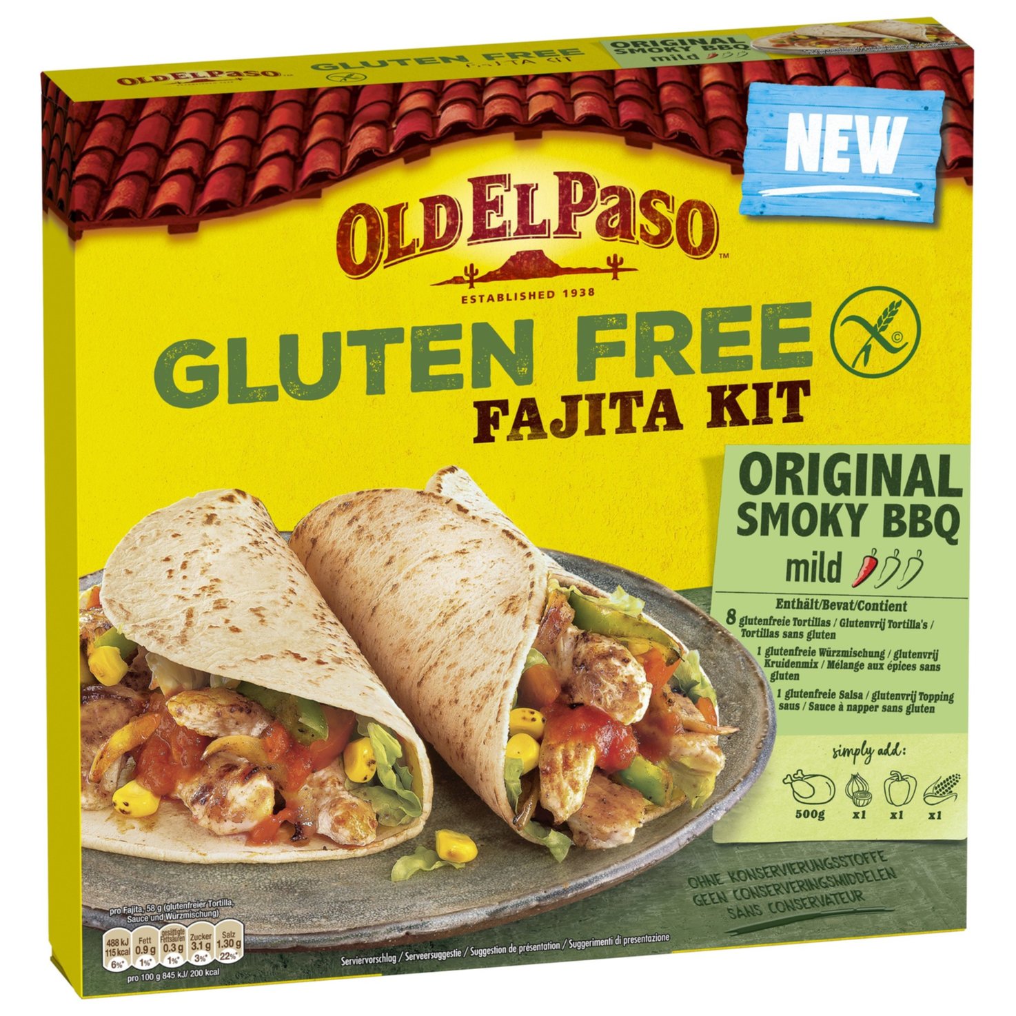 Old El Paso Fajita Kit Gluten Free