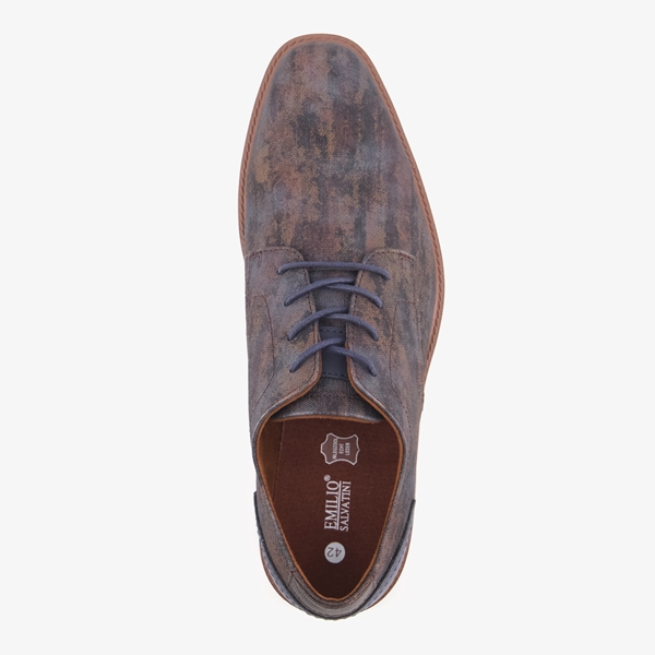Emilio Salvatini heren veterschoenen blauw/bruin