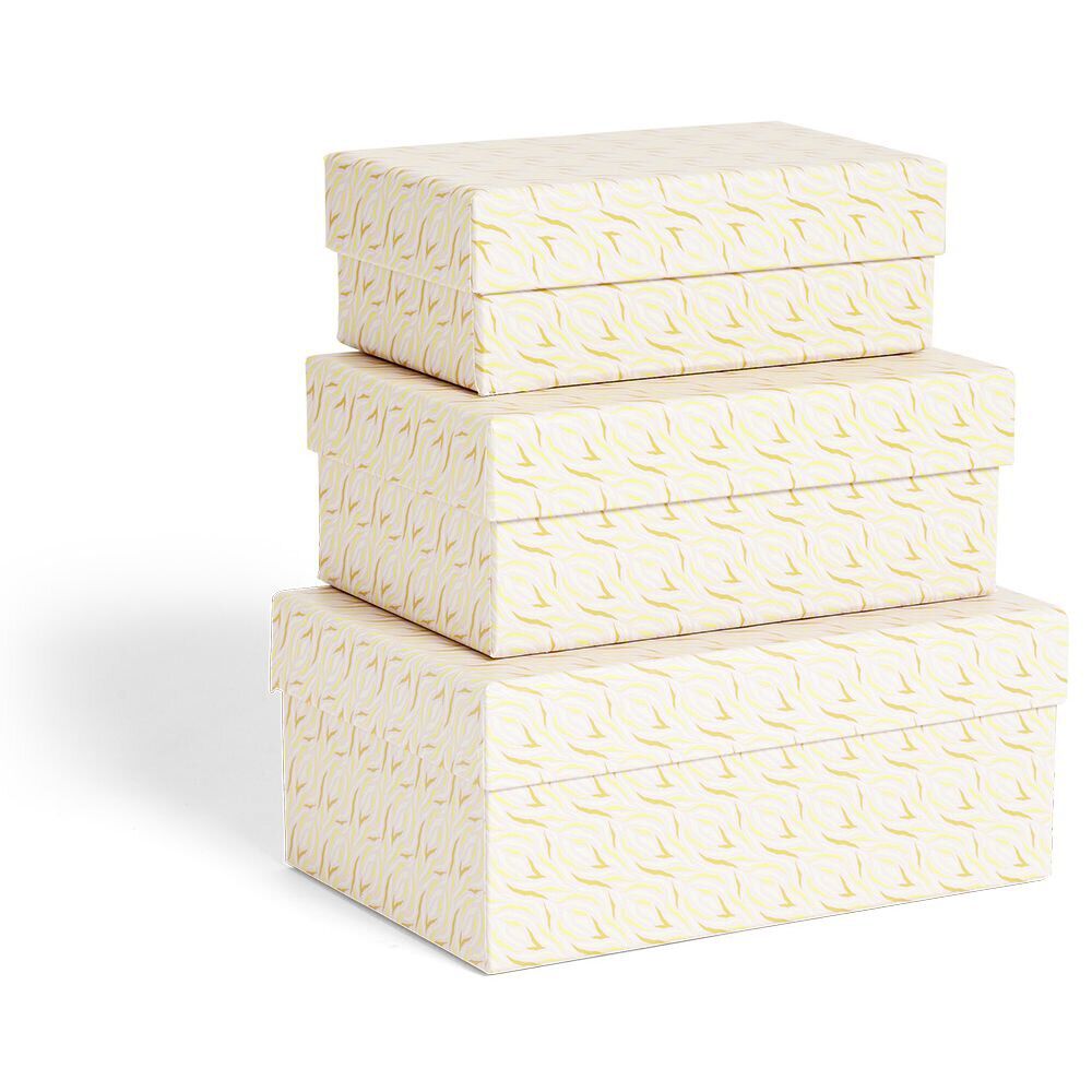 Lot de 3 boîtes de rangement - 3 modèles