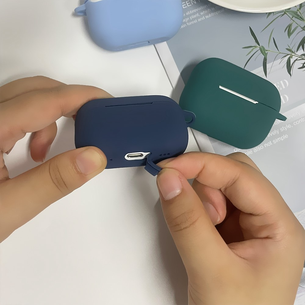 AirPods Pro 2 / AirPods Pro Silikon Schutzhülle Abdeckung - Lila / Grau