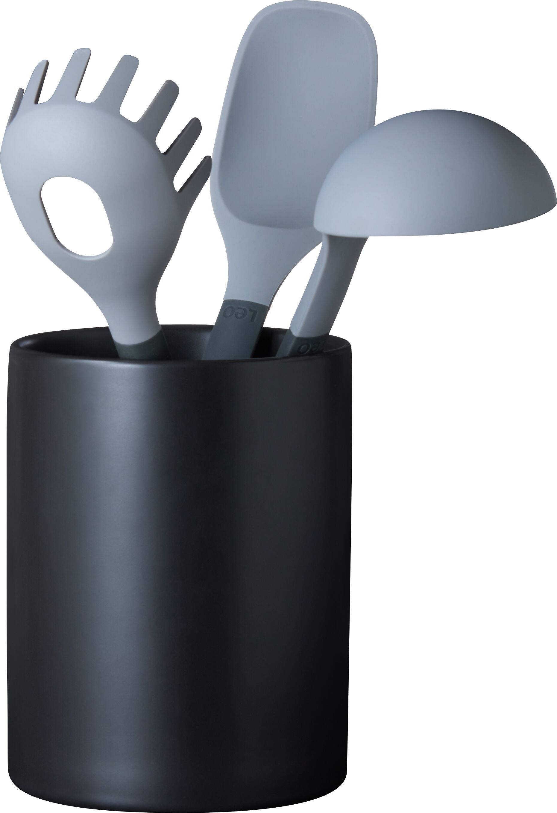 NEVIA Küchenutensilienhalter - Schwarz / H: 17.0 cm
