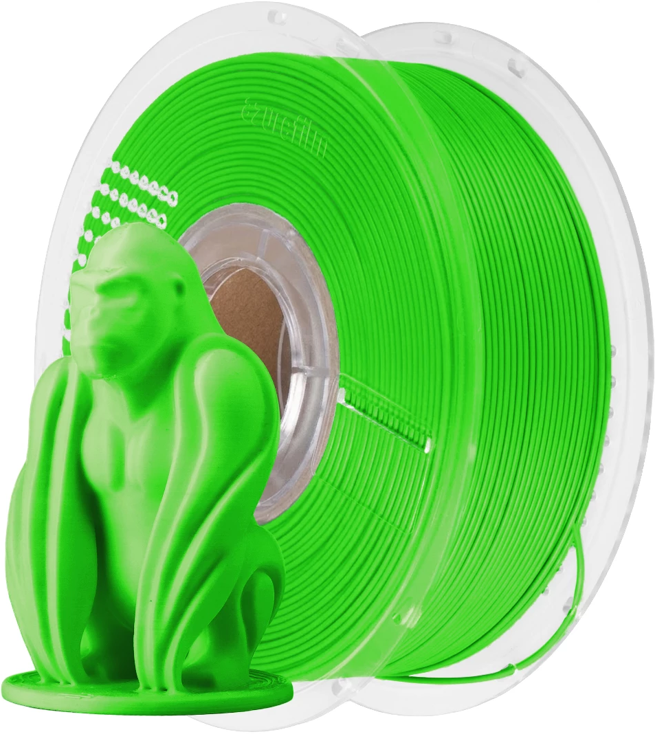 AzureFilm  PLA Hellgrün, 1,75 mm / 1000 g (1 kg)    Hochwertiger Druck mit guten mechanischen Eigenschaften