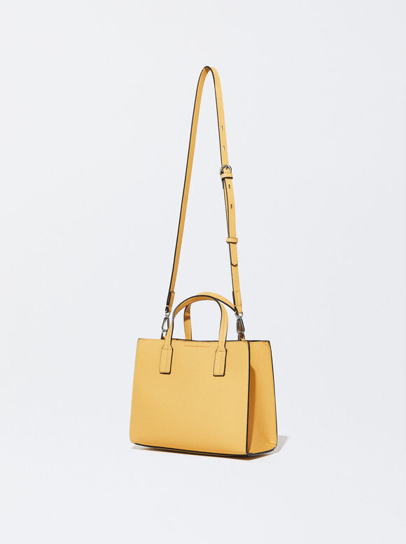 Bolsa de compras com bolsa removível - Amarela