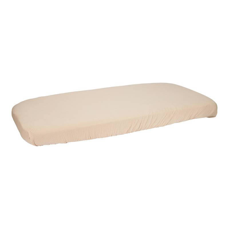 Little Dutch katoen hydrofiele ledikant hoeslaken Beige