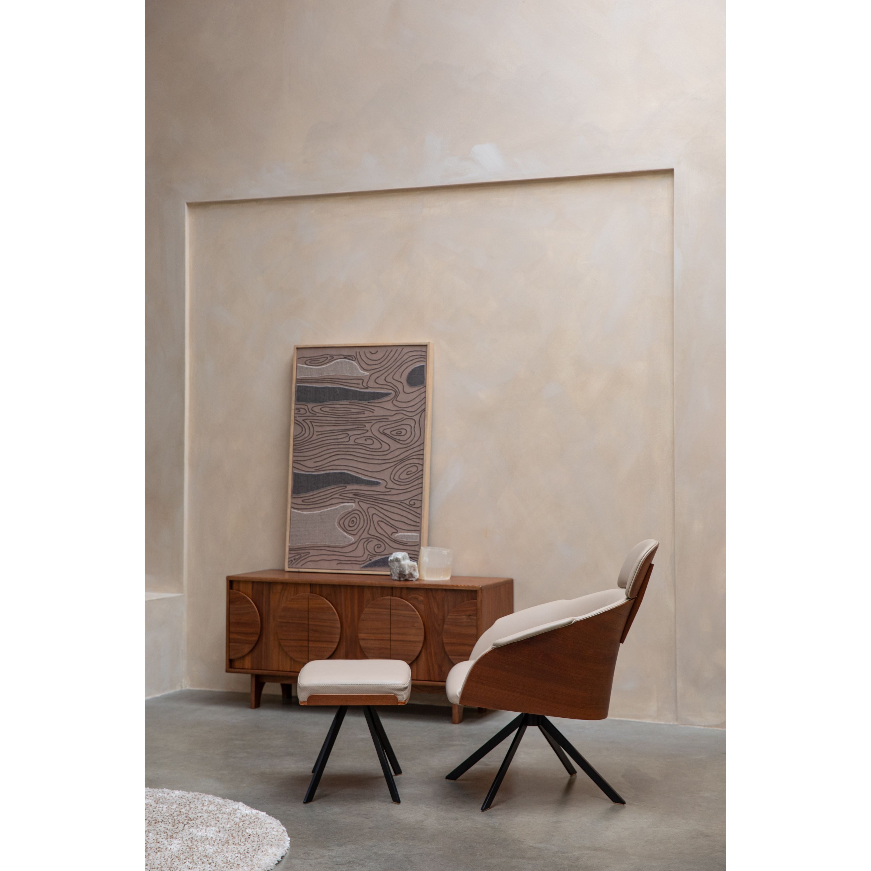 Zuiver Frie Kruk| Hocker - Beige