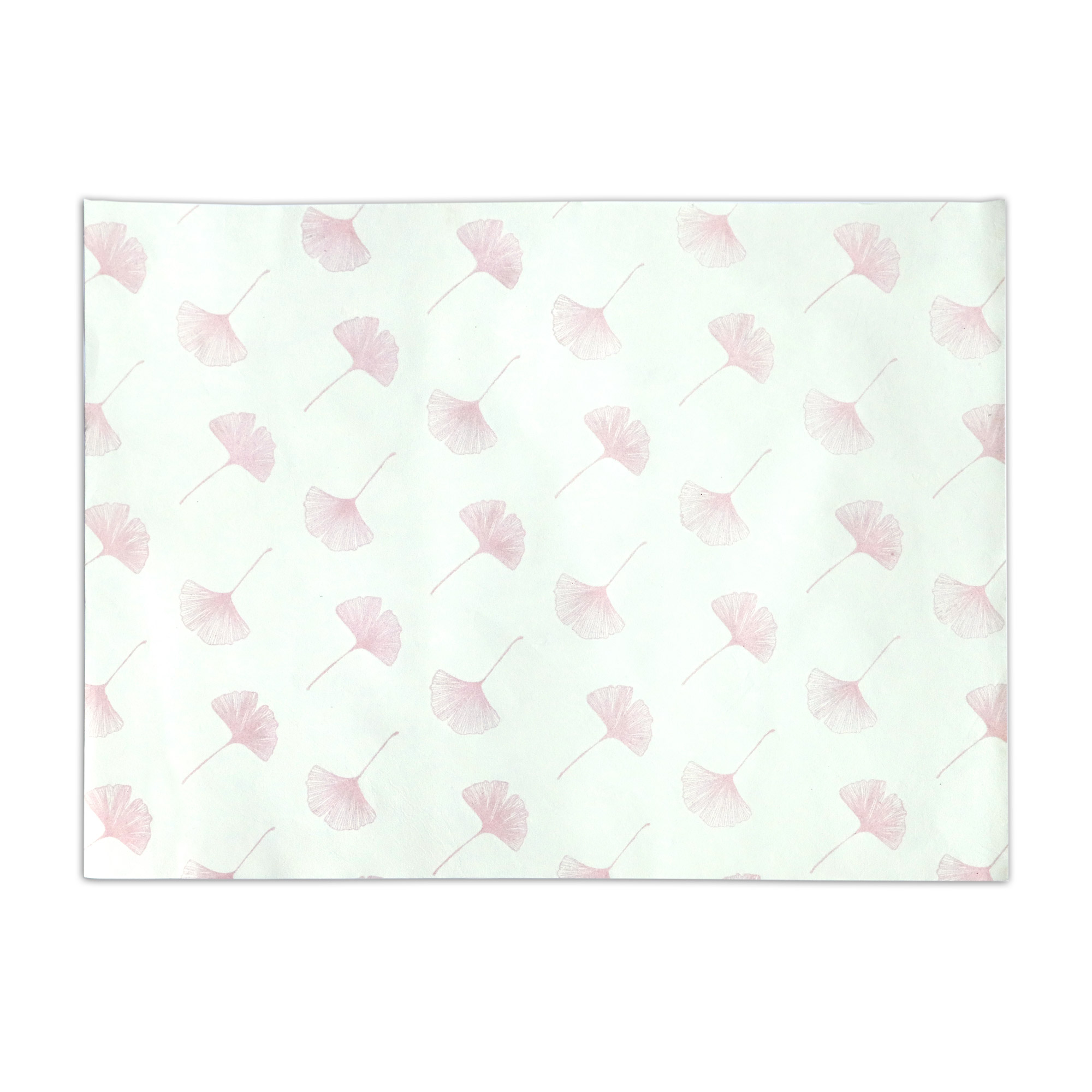 Geschenkpapier 'Gingko', weiß, rosa, L 50 cm, B 70 cm günstig bestellen