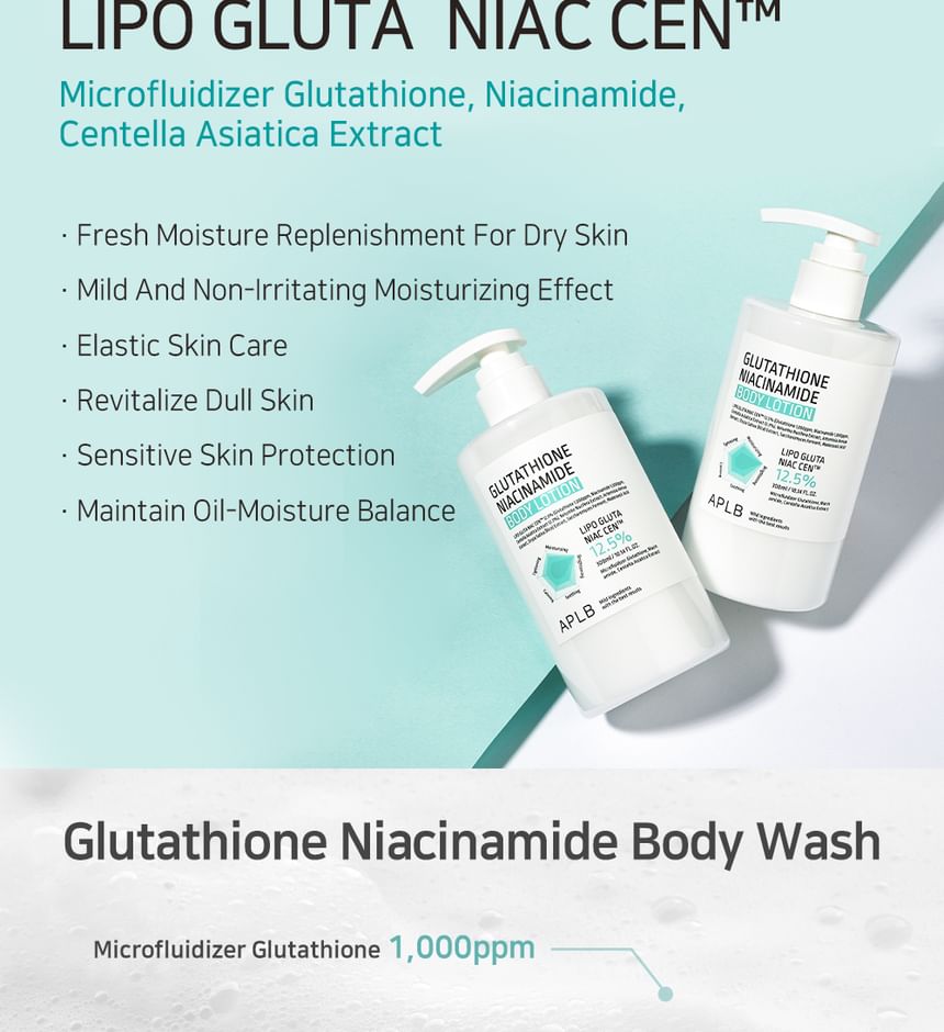 APLB - Glutathion Niacinamide Body 2 Types Zakjesset