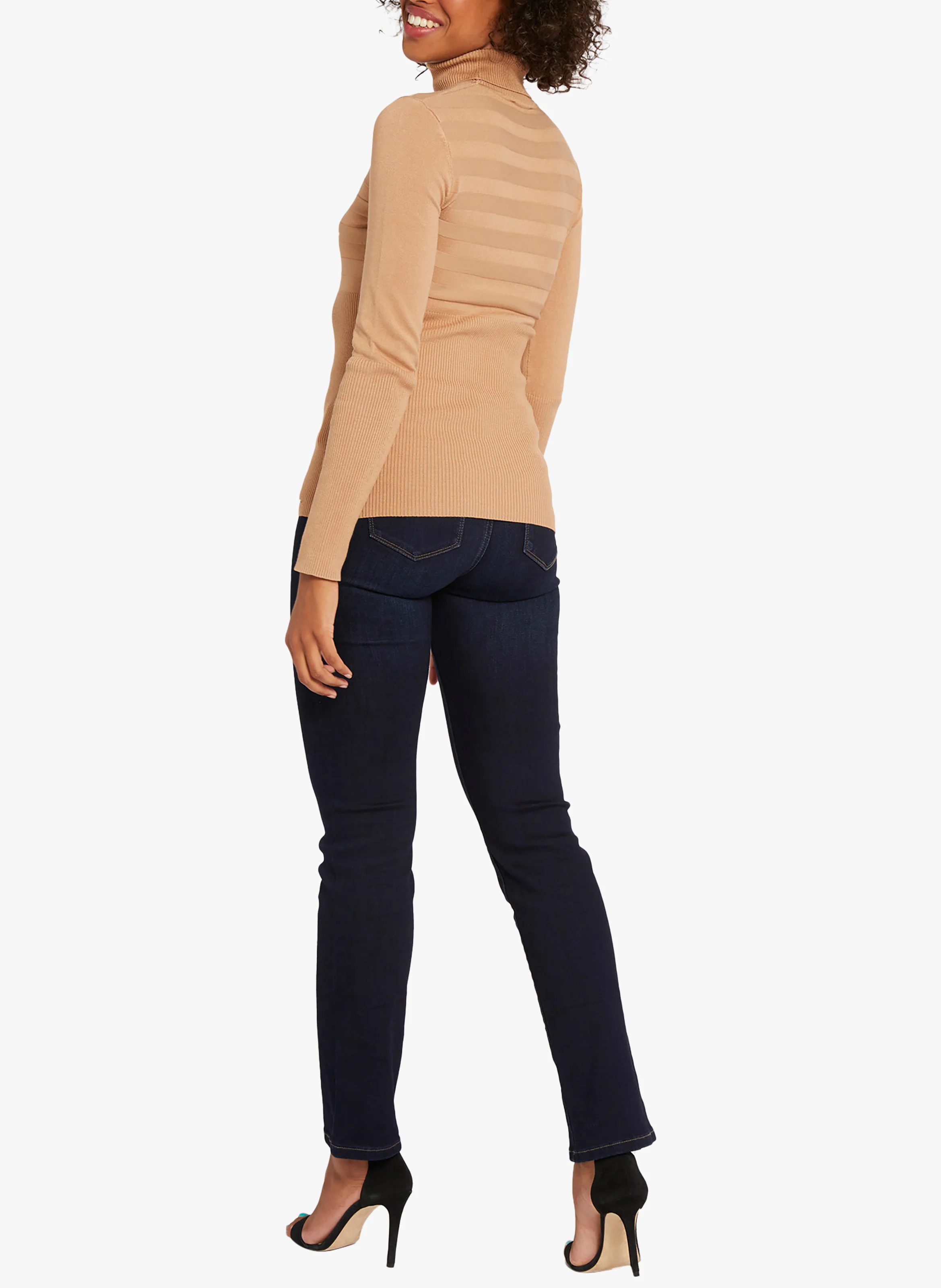 Pull col roulé | Marron