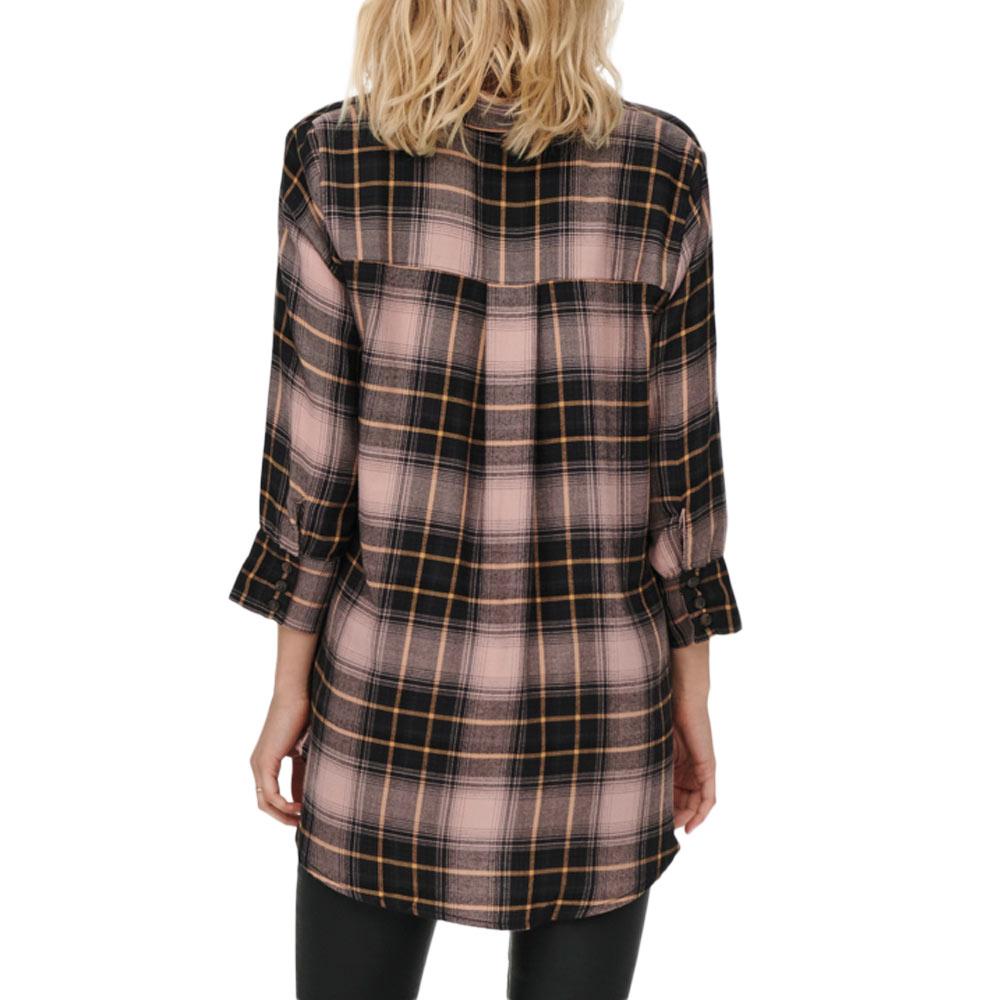 Only Chemise à Carreaux Rose/Noir Femme Only Canberra