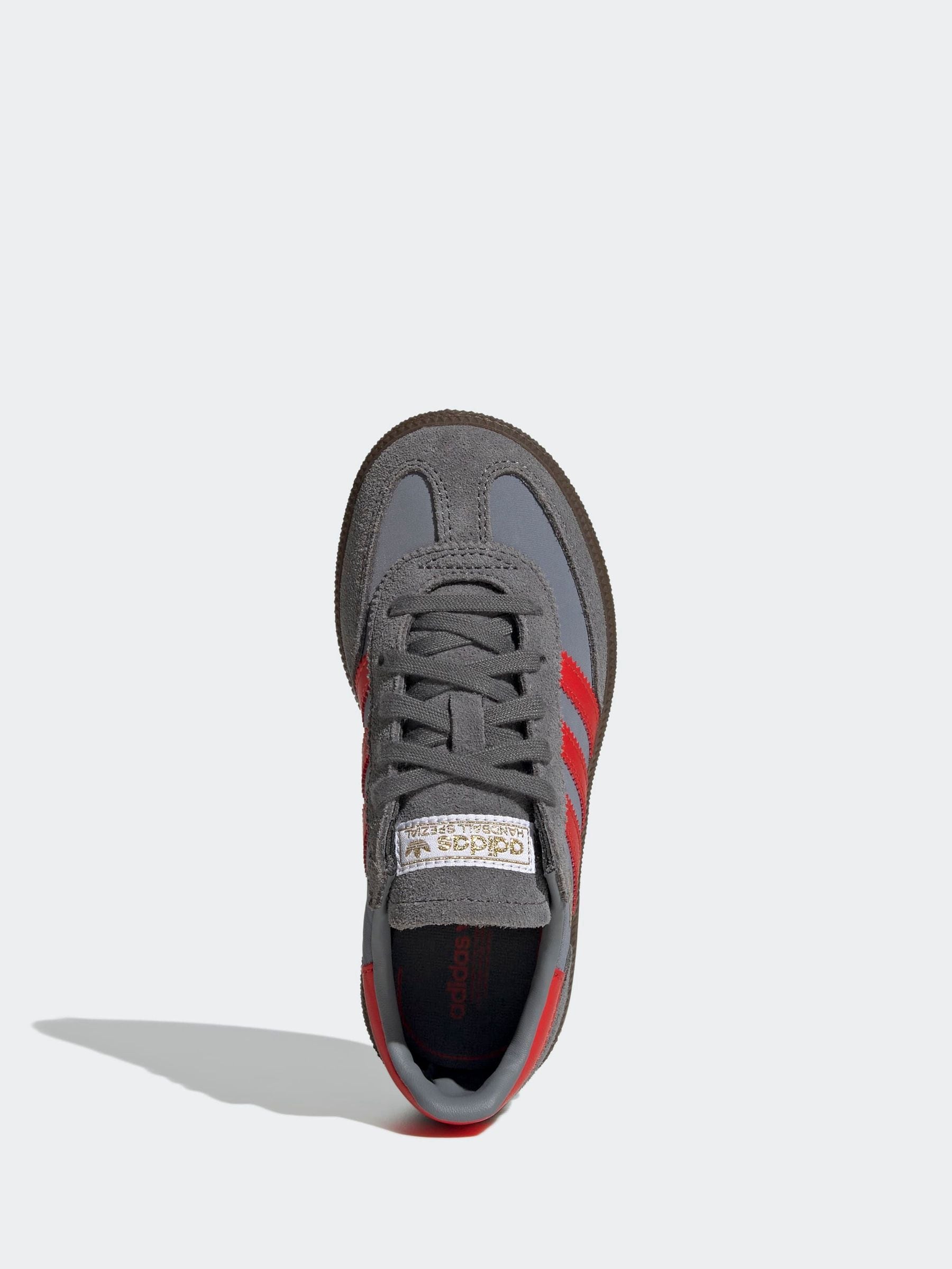 Grijs/Rood - adidas Originals Handball Spezial Kids Trainers