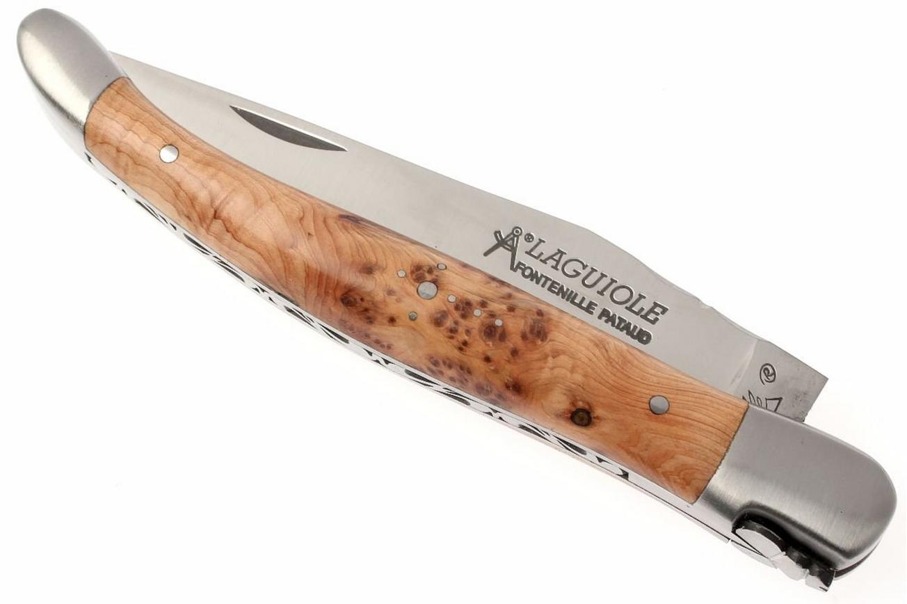Fontenille Pataud 12cm L12G jeneverbeshout, Laguiole zakmes