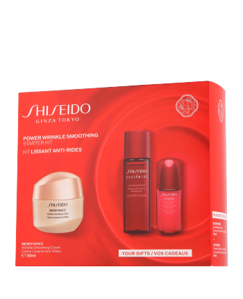 Shiseido Benefiance Set mit Wrinkle Smoothing Cream 30ml-30ml-10ml