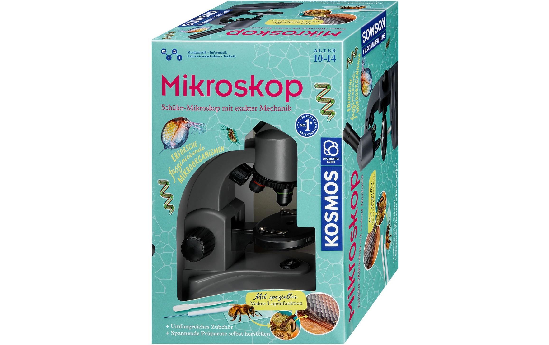 Experimentierkasten MikroskopHochwertiges Schüler-Mikroskop mit exakter Mechanik