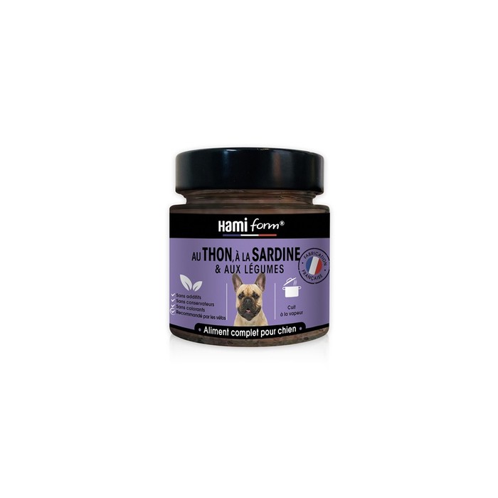 Les cuisinés pour chien - Pâtées au thon et sardine - Lot de 6 x 250 g