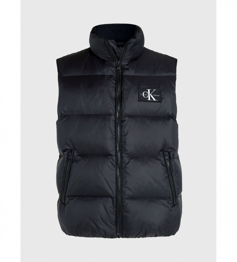 Colete de plumas recicladas preto da Calvin Klein Jeans