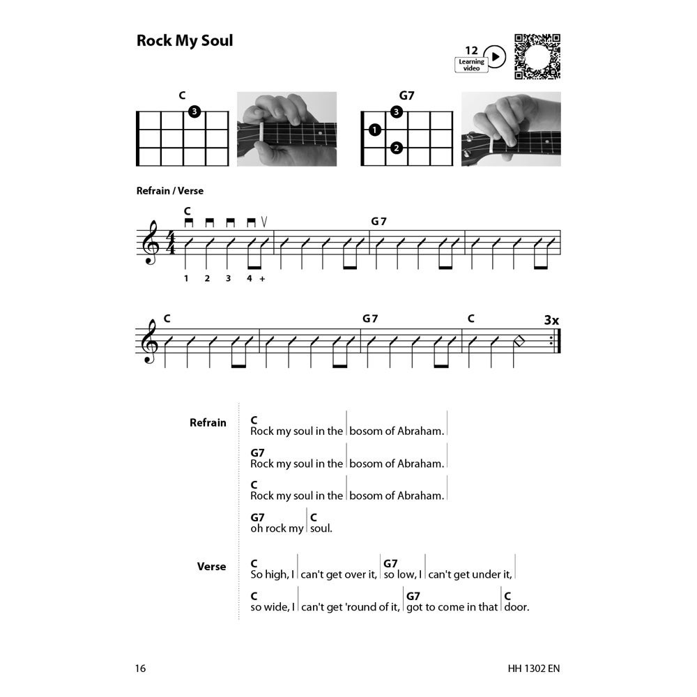 Cascha HH 1302 EN Ukulele - Learn to play quick and easy