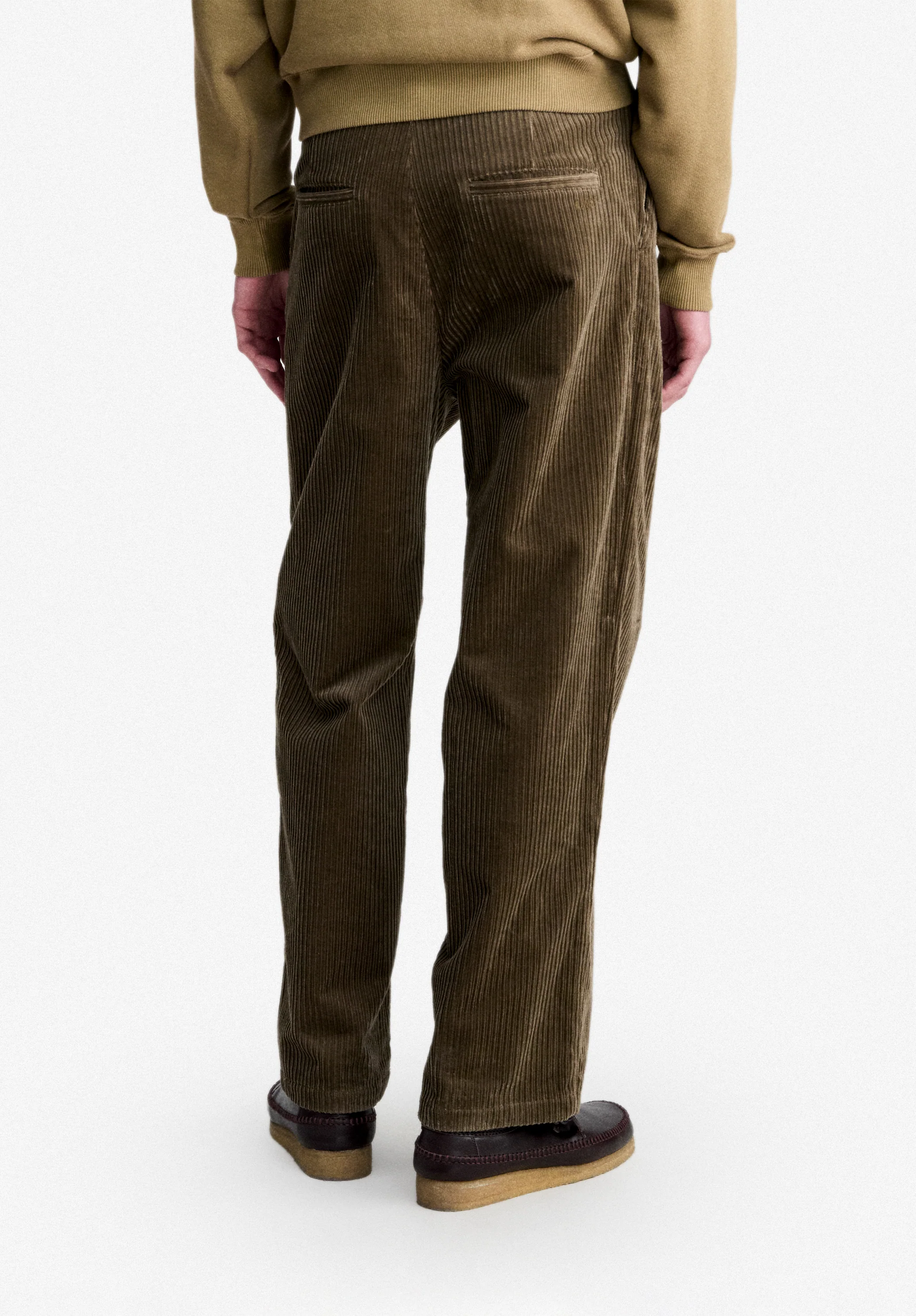 Pantalon taupe ample à plis - Taupe