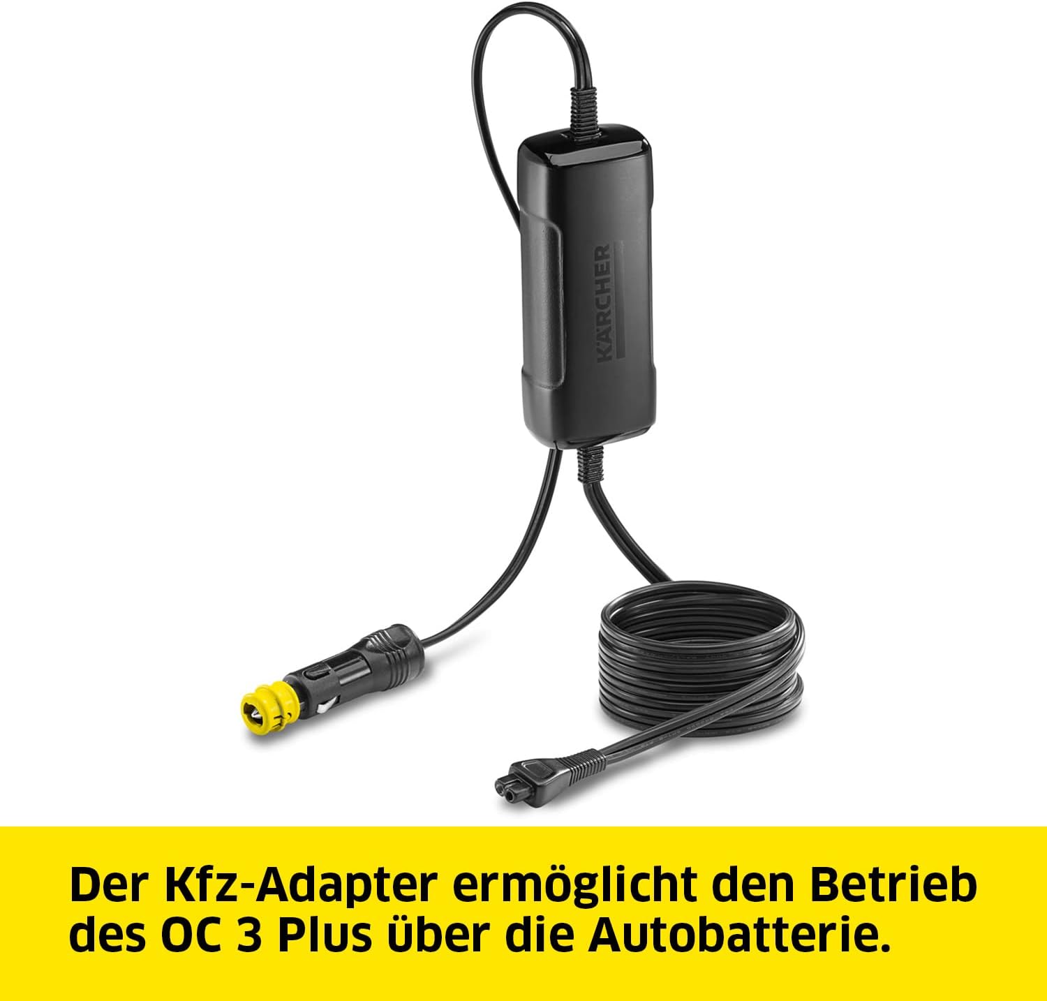 Kärcher Mobile Outdoor Cleaner OC 3 Plus Car (mit Kfz-Adapter für Betrieb über Autobatterie, extra großes Wassertankvolumen: 7 l, Lithium-Ionen-Akku, schonender Niederdruck)