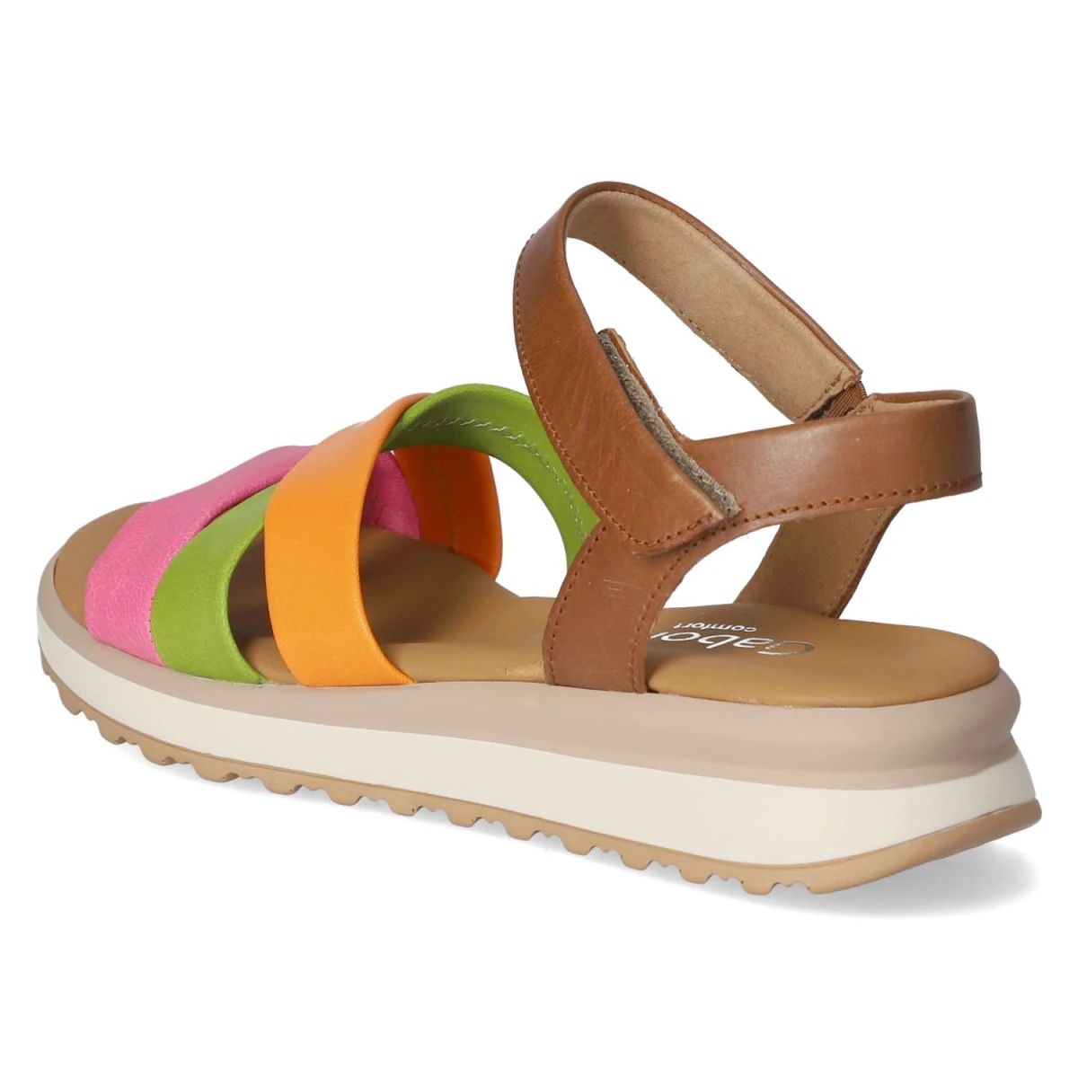 GaborSandalen - pink/gree/oran/cam