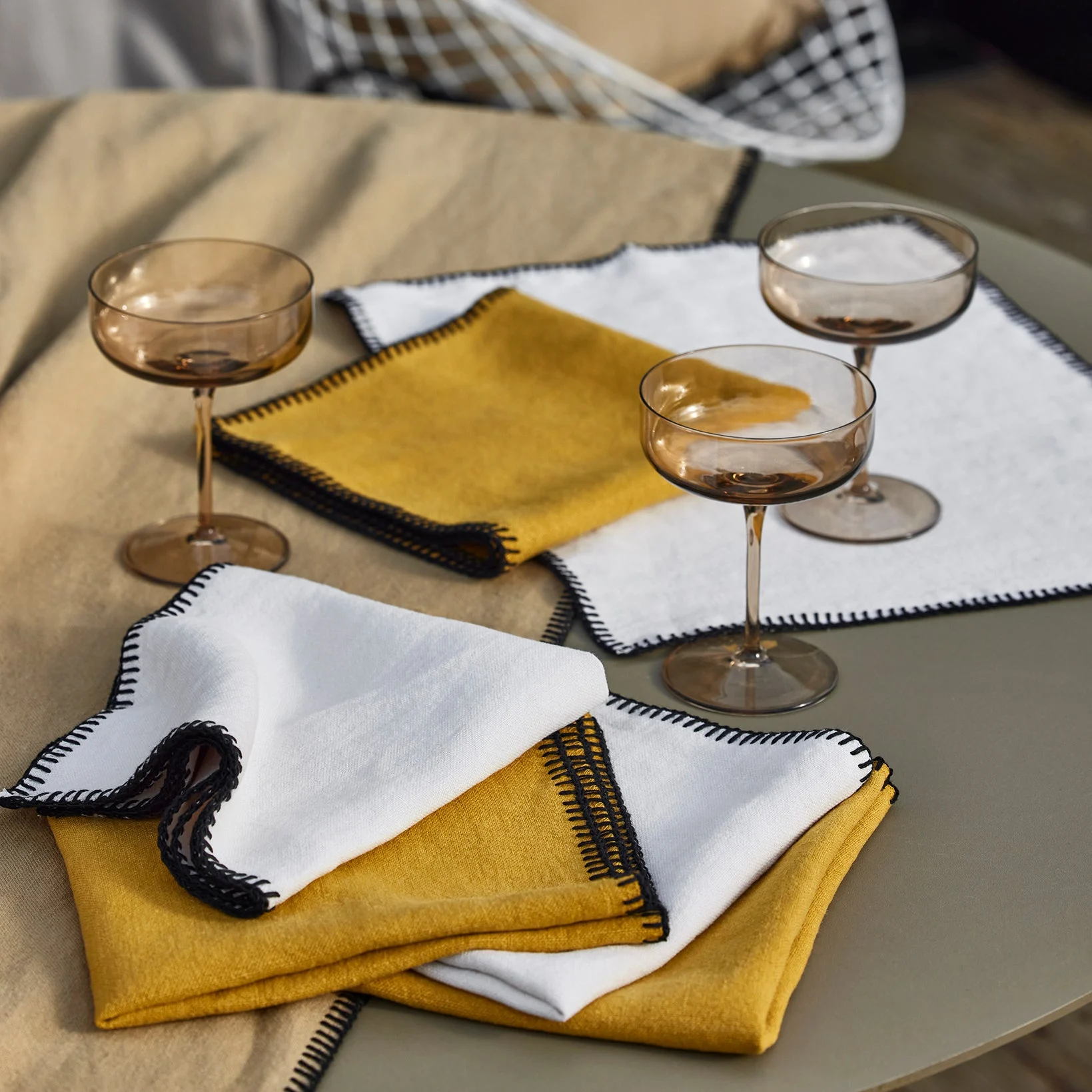 NINO - Serviette de table | Jaune